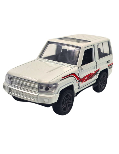 Toyota Land Cruiser Lc 71 Macho blanco - Escala 1:38- Sin gasolina