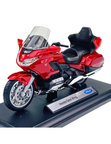 Honda Gold Wing vinotinto - Escala 1:18 - Tienda de artículos de colección