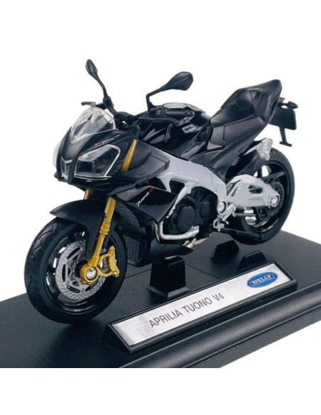 Aprilia Tuono V4 negra -  Escala 1:18- Motos a escala