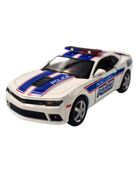 Chevrolet camaro 2014 policia blanco  Escala 1:38 - Tienda de artículos de colección