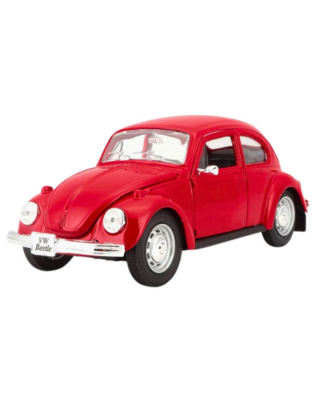 Volkswagen Beetle rojo - Escala 1:24 - Carros de colección