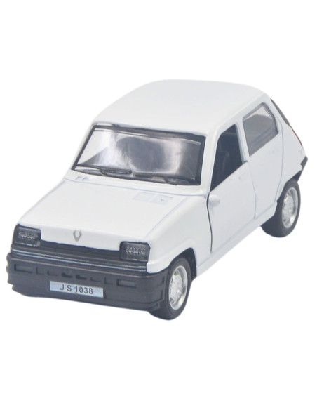 Renault 5 blanco- Escala 1:32- Carros de colección