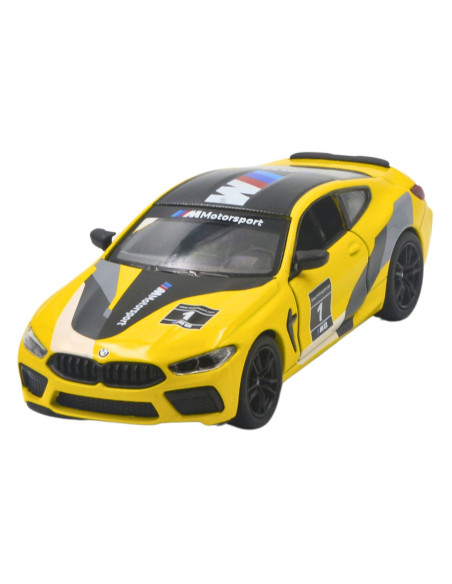 BMW M8 amarillo - Escala 1:38  - Carros de colección