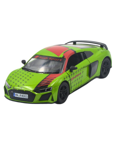 Audi R8 coupe 2020 verde- Escala 1:36 Carros de colección