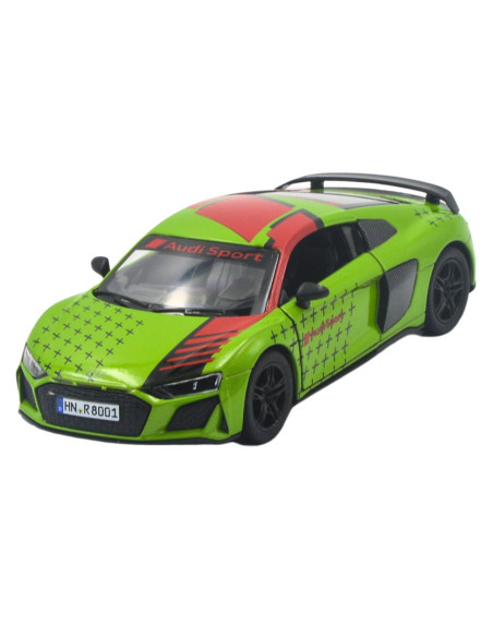 Audi R8 coupe 2020 verde- Escala 1:36 Carros de colección