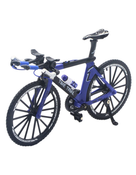 Bicicleta contrarreloj azul con negro -  Escala 1:12 - Sin caja