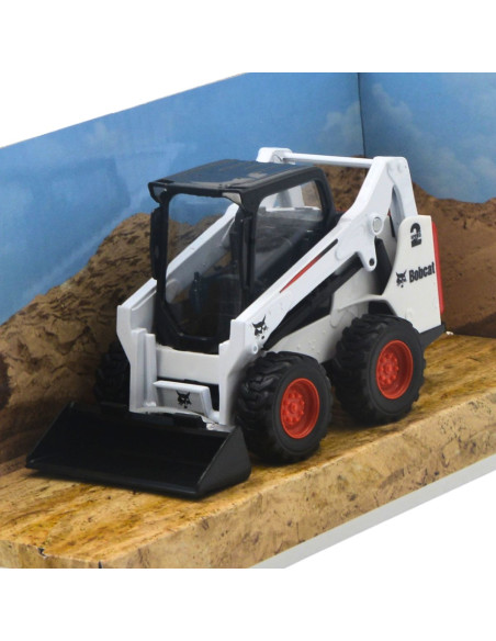 Bobcat Montacarga ligero Escala 1:50 Burago - Maquina a escala - Maquinas de construcción