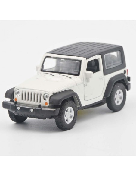 Jeep Wrangler Rubicon carpado blanco  Escala 1:38 - Carros de colección