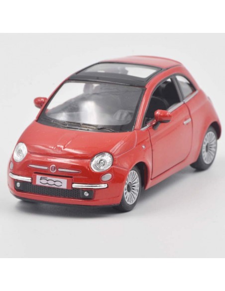 New Fiat 500 rojo - Escala 1:28 - Artículos de colección