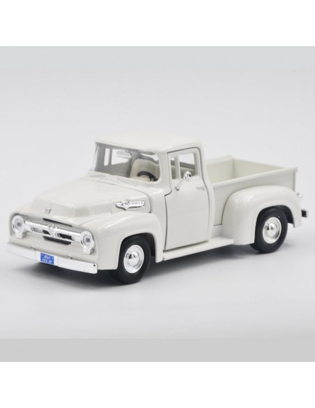 Ford F-100 pickup 1955 Blanco - Escala 1:24- Artículos de colección