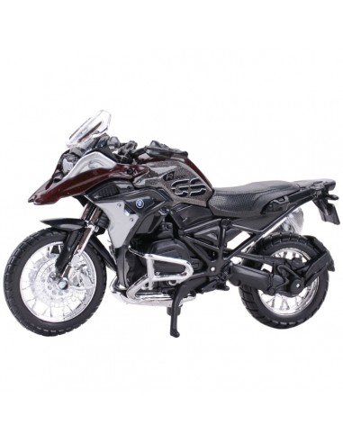 BMW R1250 Gs 2017 gris/café - Moto a escala 1:18 - 10 cm